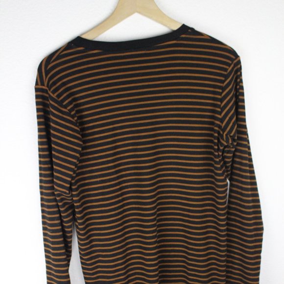 Mod Ref Black & Red Long Sleeve Striped Blouse - Picture 5 of 6
